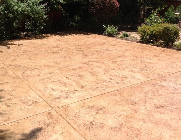 Screened in Gazebo Traditional Patio with Beige Concrete Patio