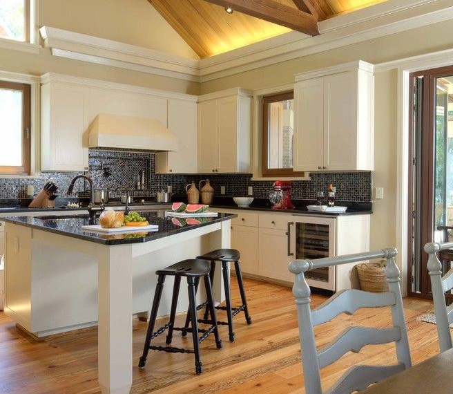 Sheetrock Knife Contemporary Kitchen with Kitchen Island