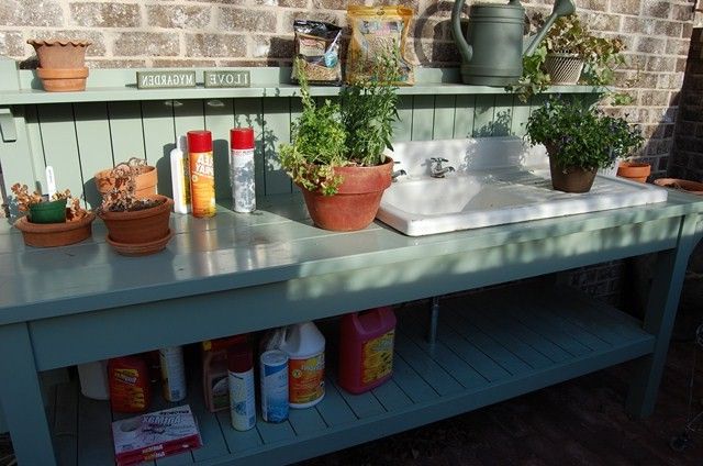 Slop Sink Traditional Landscape with Traditional