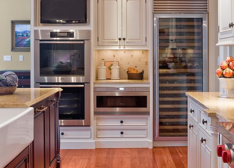Sod Installation Cost Traditional Kitchen with Double Ovens