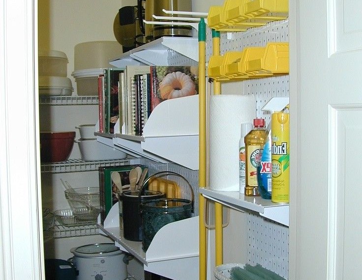 Steel Pegboard Modern Closet with Pegboard in the Closet