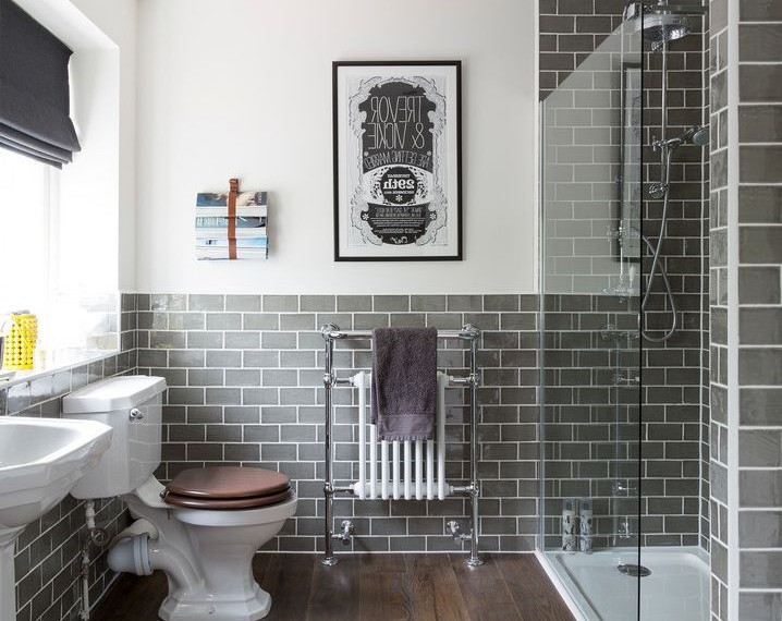 Subway Tile Patterns Traditional Bathroom with Bathroom Metro Tiles