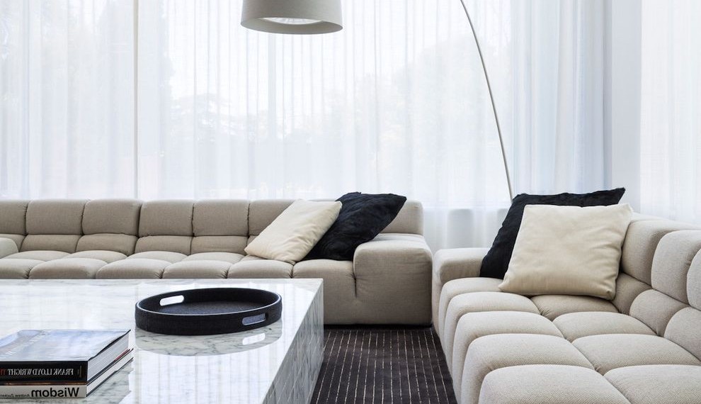 Suede Couch Cleaner Contemporary Living Room with Neutral Colors