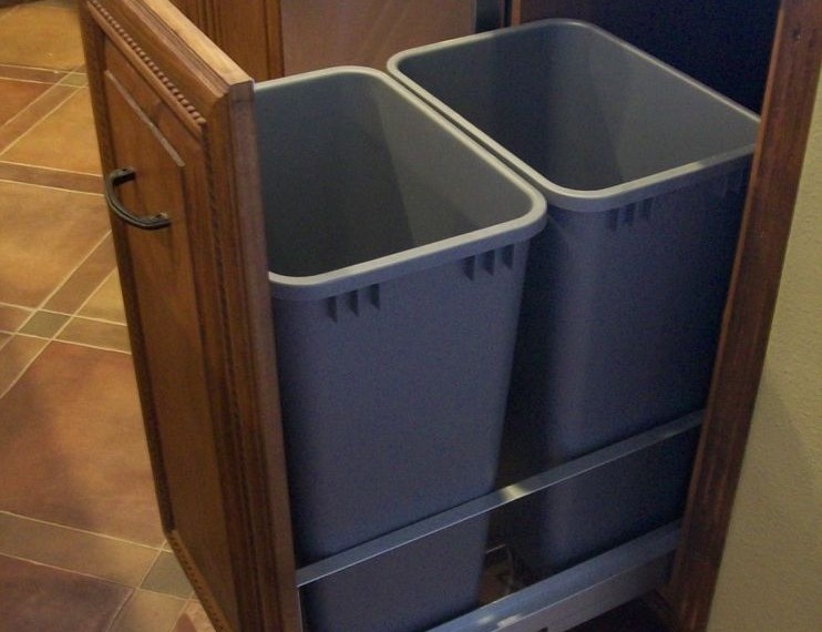 Tilt Trash Can Mediterranean Kitchen with Italian Kitchen