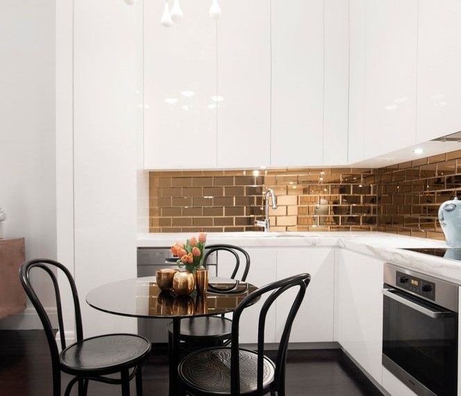 Tri Fuel Generator Contemporary Kitchen with Madeleine Chairs