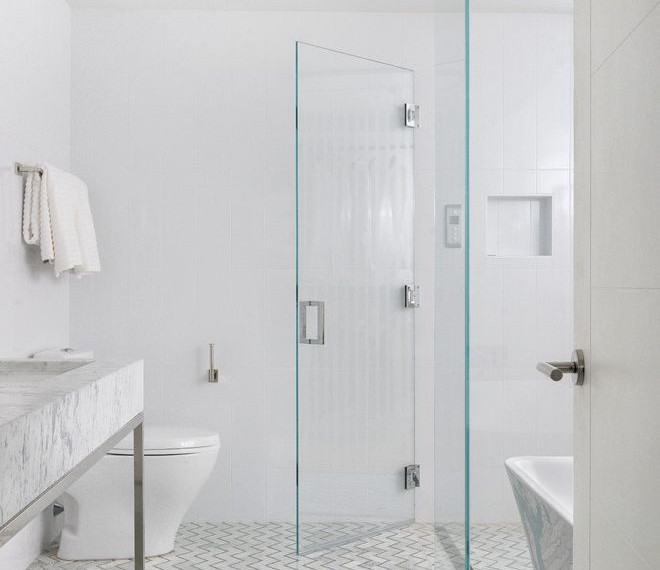 Unclog Bathtub Drain Contemporary Bathroom with Bianco Carrara