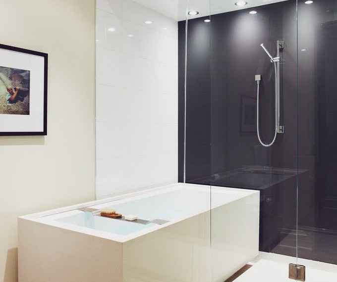 Unclog Bathtub Drain Contemporary Bathroom with Soaker Tub
