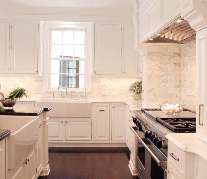 Unclog Kitchen Sink Traditional Kitchen with Wood Flooring