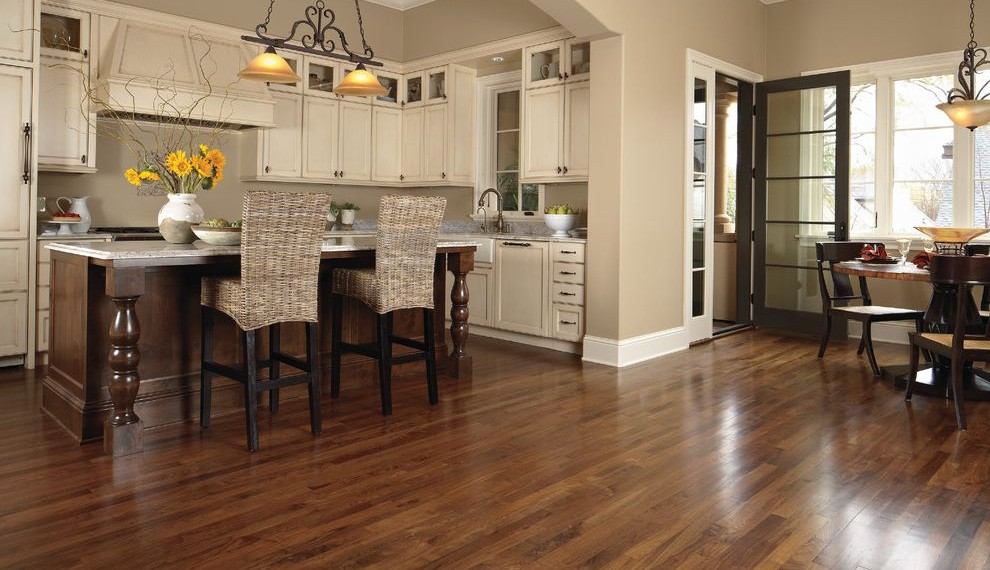 Unclog Kitchen Sink Transitional Kitchen with Flooring