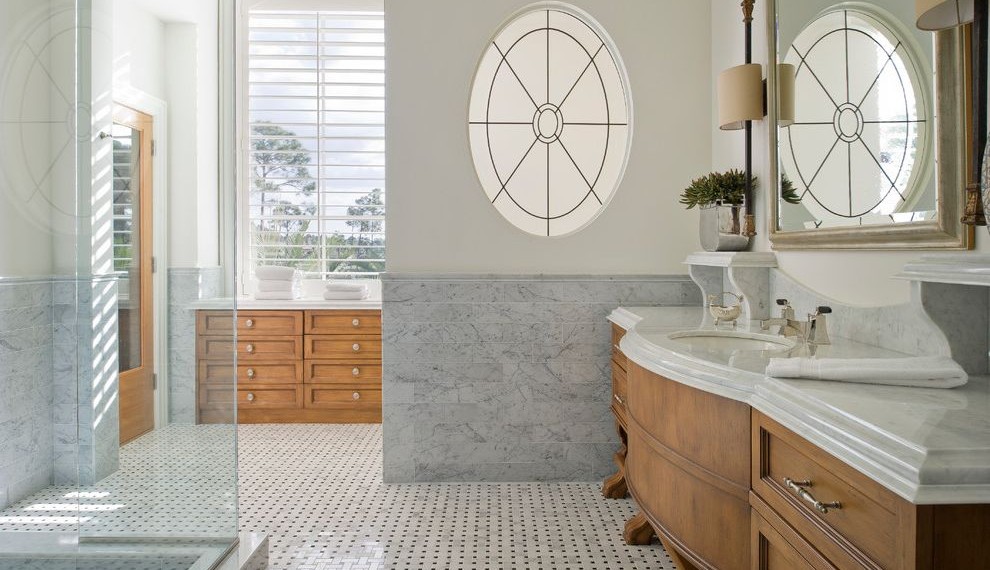 Vertical Bathroom Lights Traditional Bathroom with High End Bathroom Vanity