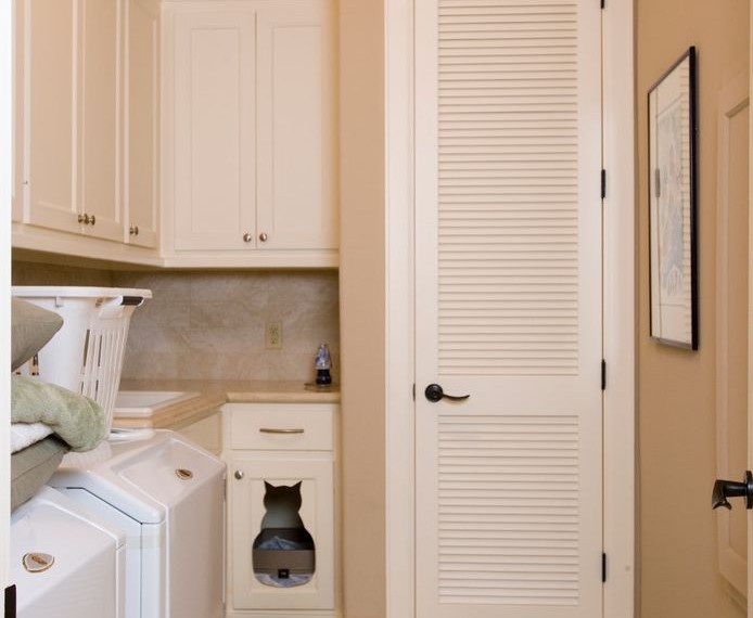 Water Heater Troubleshooting Traditional Laundry Room with Tile Flooring