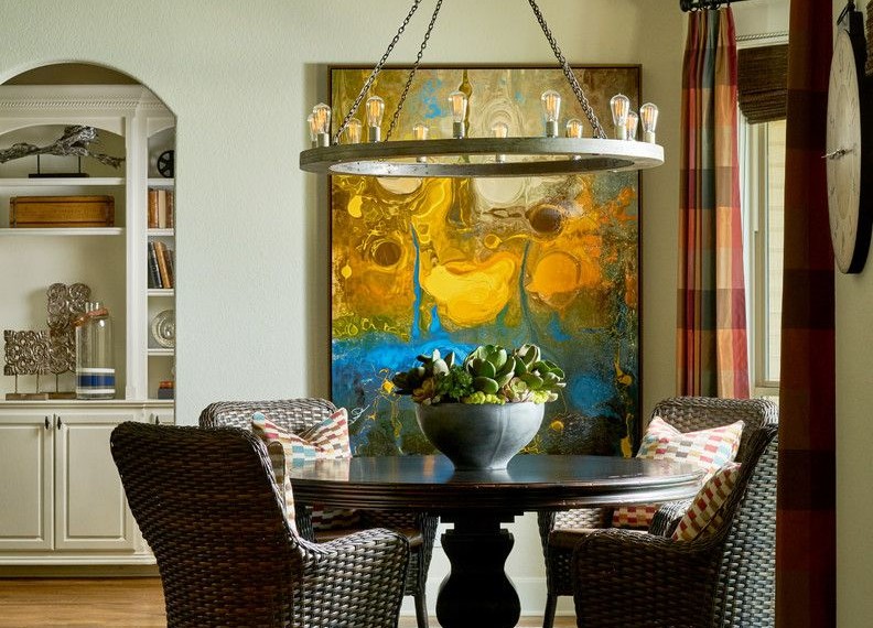 What Size Tablecloth for 8ft Rectangular Table Transitional Dining Room with Round Area Rug