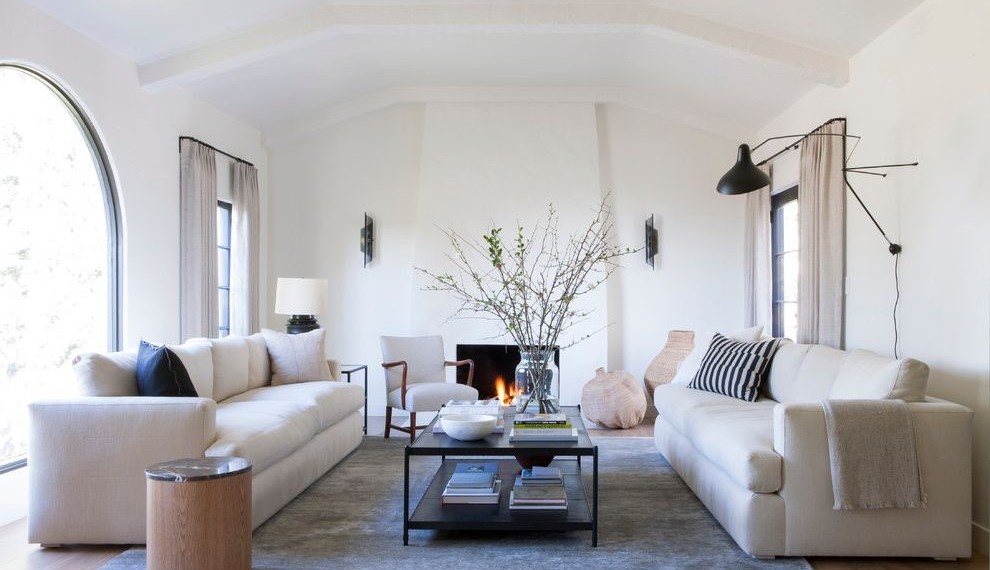 What Size Tablecloth for 8ft Rectangular Table Transitional Living Room with Fireplace