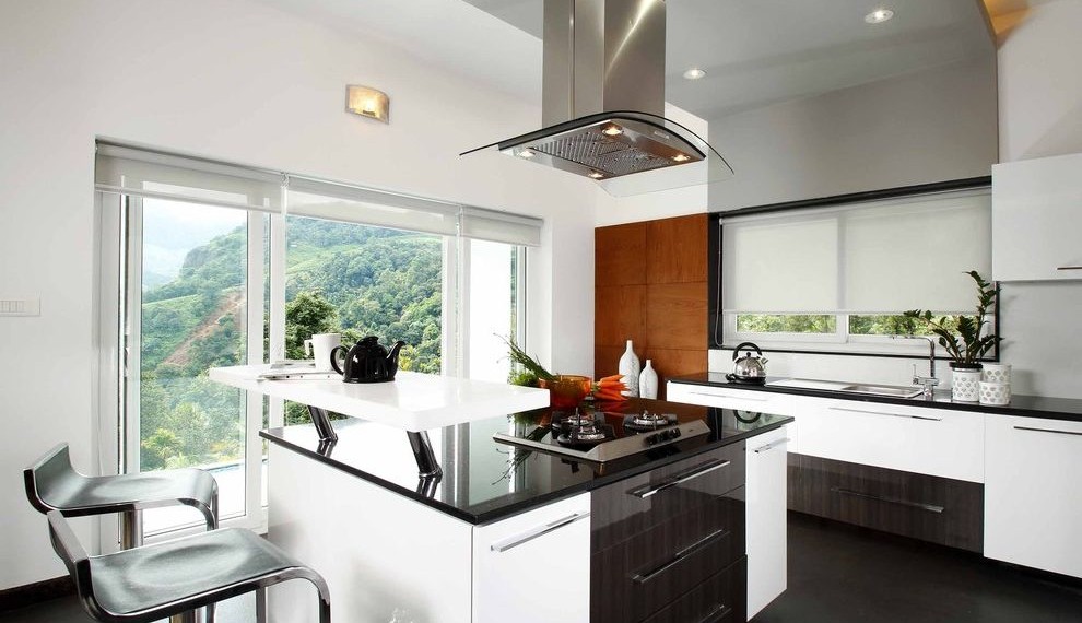 Whirlpool Water Filter Contemporary Kitchen with Island Cooking