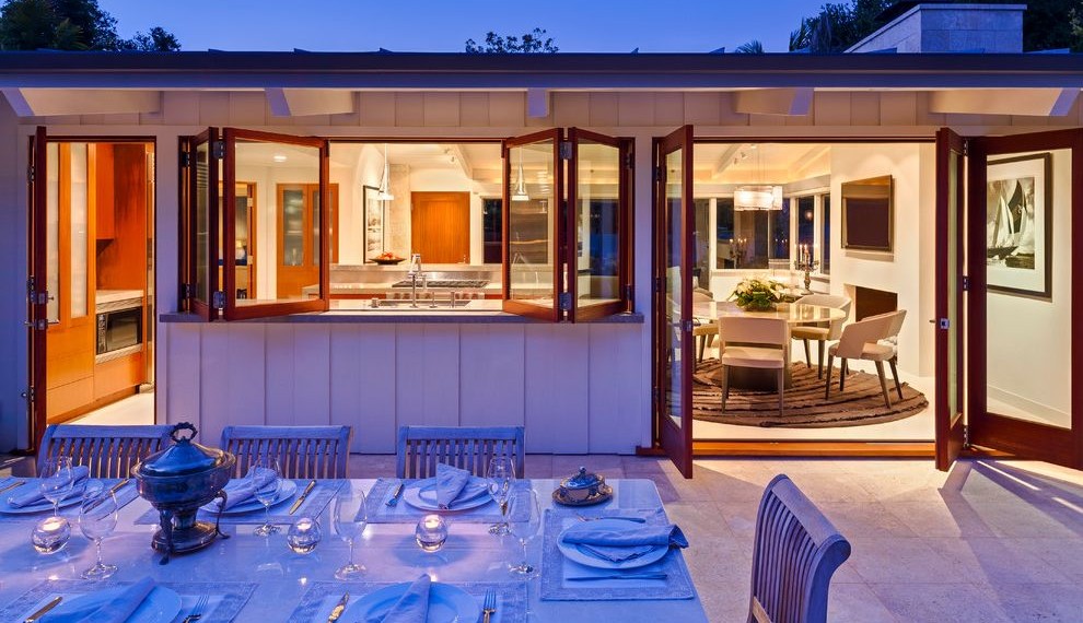 Whole House Air Conditioner Midcentury Patio with Midcentury