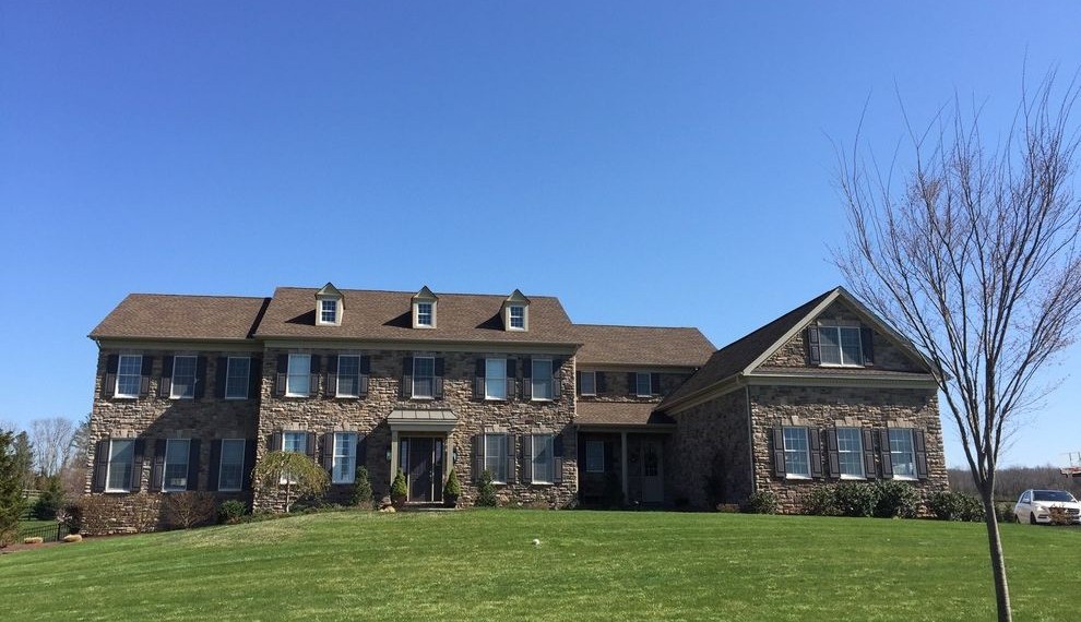 Window Tinting Film Rustic Exterior with Transom Window