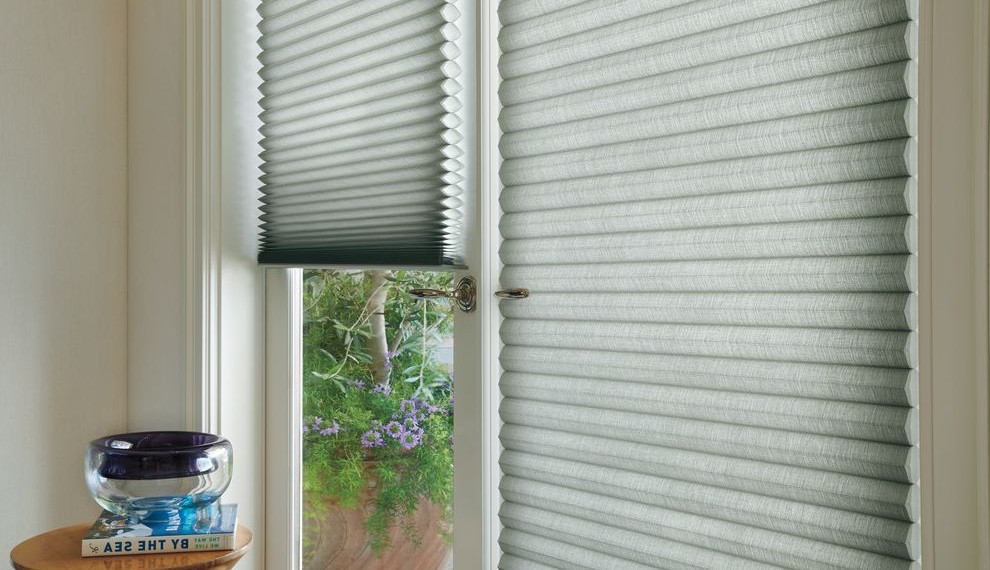 Window Toppers Traditional Hall with Woven Shades