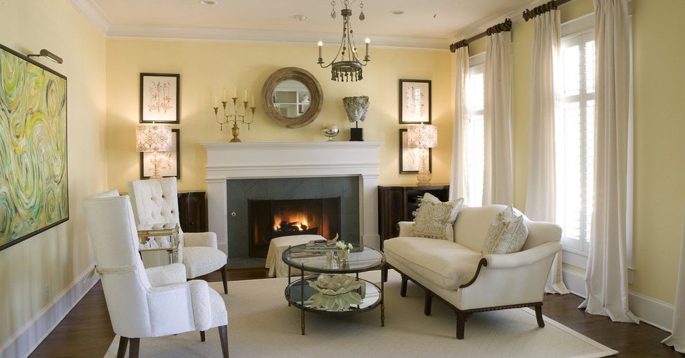 Wingback Chair Slipcover Transitional Living Room with White Wing Back Chairs