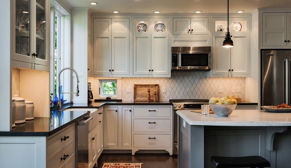 Www Shelterlogic Com Beach Style Kitchen with Backsplash